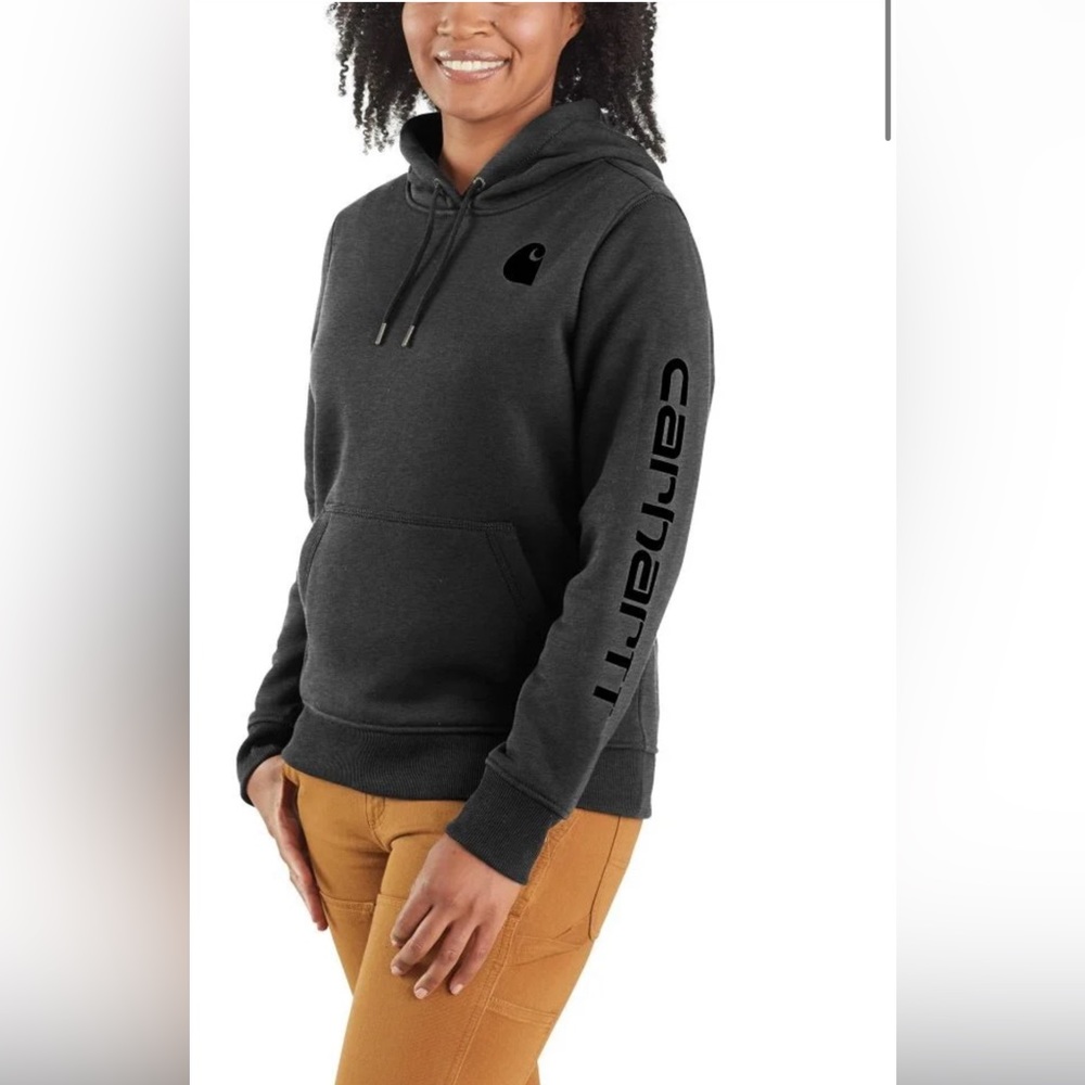 Carhartt Women's Charcoal Logo Hoodie
